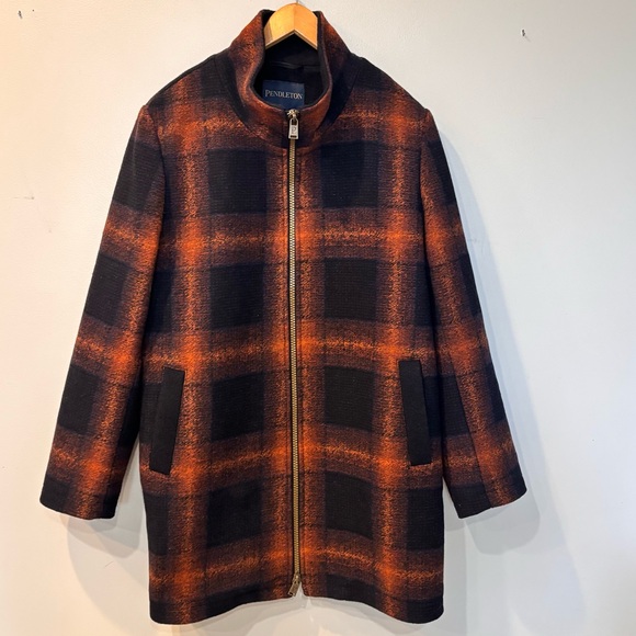Pendleton Jackets & Blazers - Pendleton Wool Blend Zip Up Walker Coat Jacket Women’s Size Large